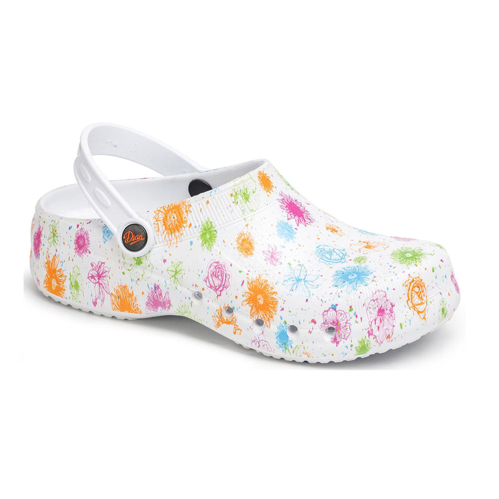 Zueco Dian Eva Estampado en color Blanco