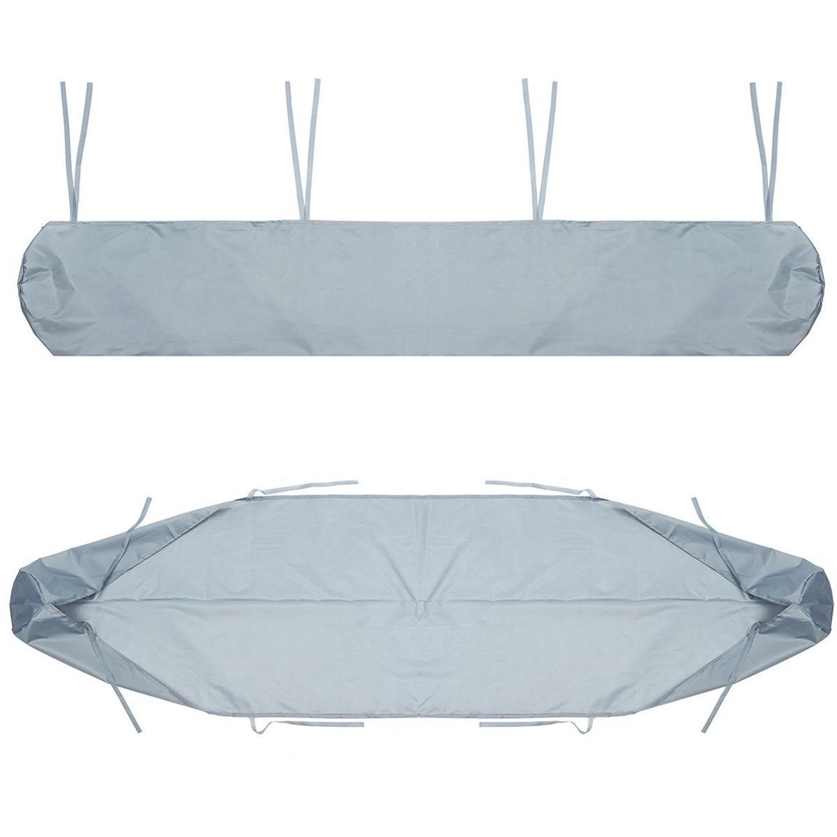 Toldo enrollable retráctil impermeable de tela Oxford para patio, 4 m - gris