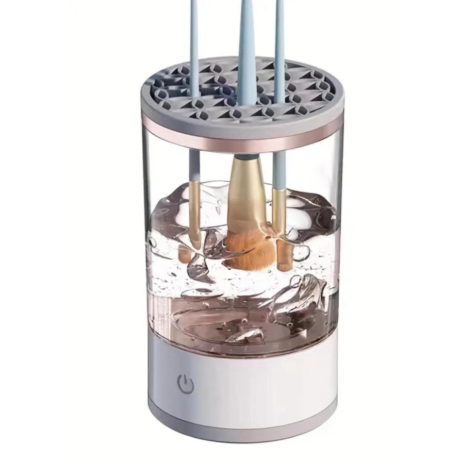 Om Home Limpiador De Brochas De Maquillaje Eléctrico Usb De 1 Pieza, Herramienta De Limpieza De Brochas De Maquillaje Completamente Automática, Dispositivo De Limpieza De Brochas De Maquillaje Eléctrico