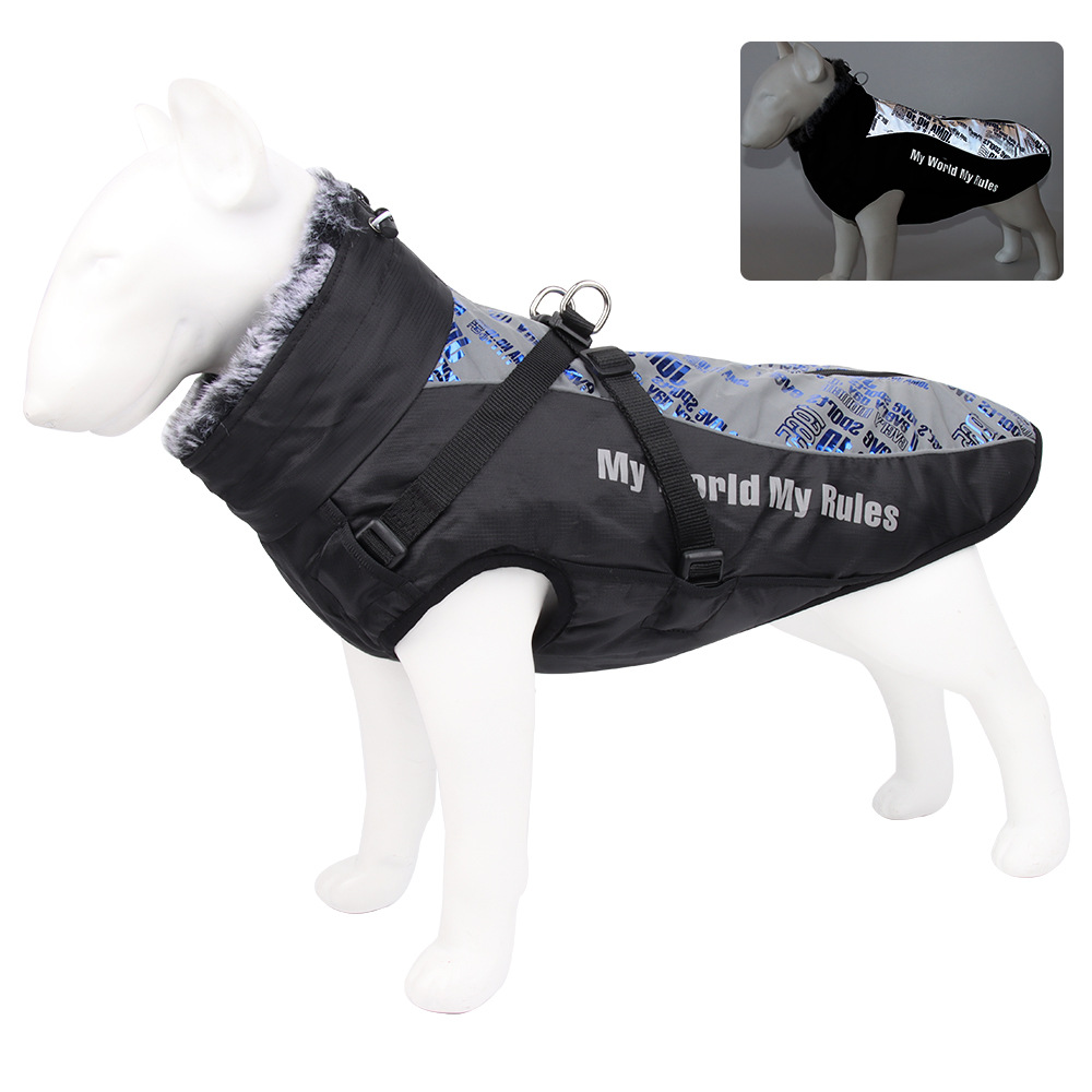 Nuevos Modelos de Ropa Abrigada para Perros con Reflectante: Abrigos Acolchados de Invierno para Mascotas y Ropa para Perros Grandes