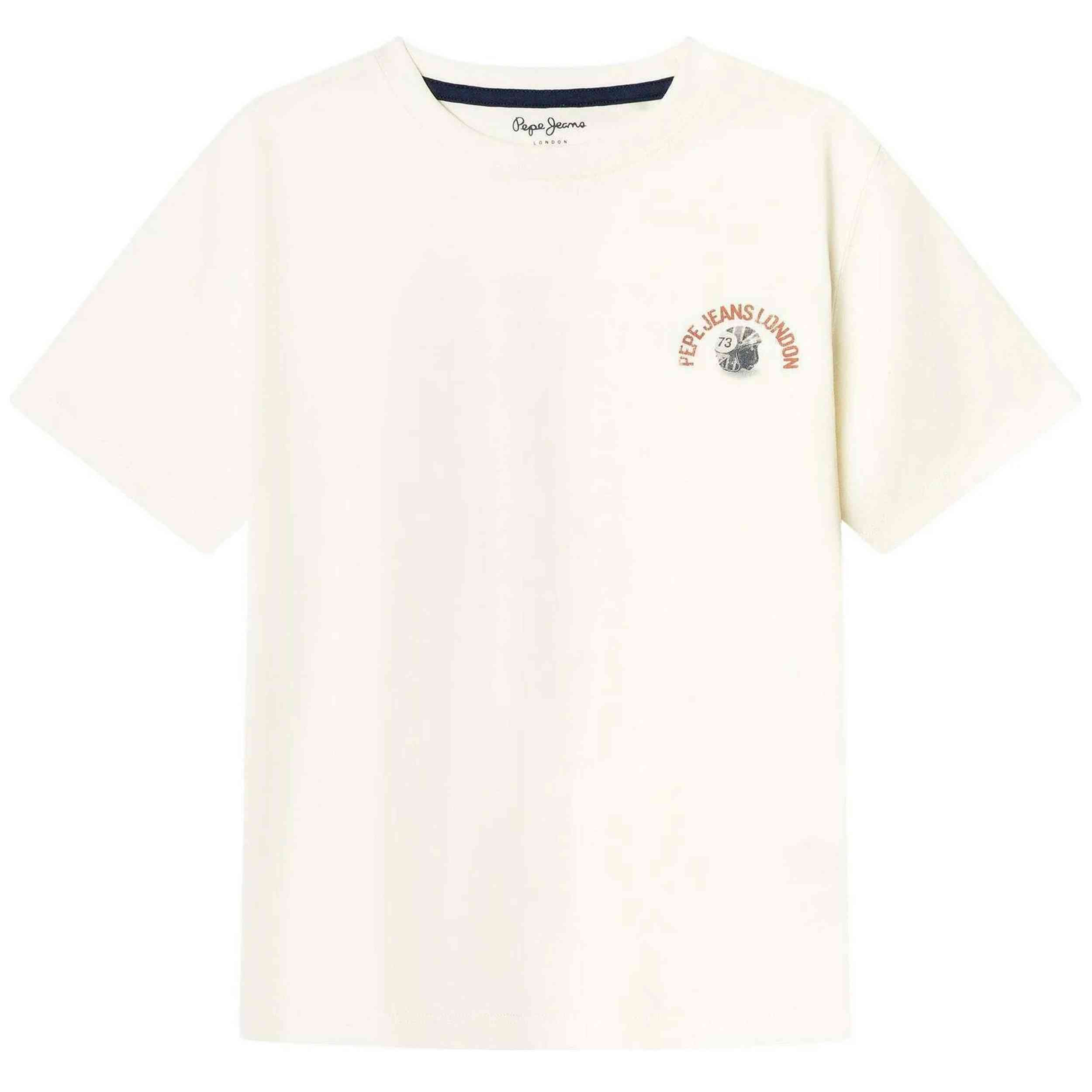 Camiseta De Manga Corta Pepe Jeans modelo PB5000160-808 para Niños en color Blanco
