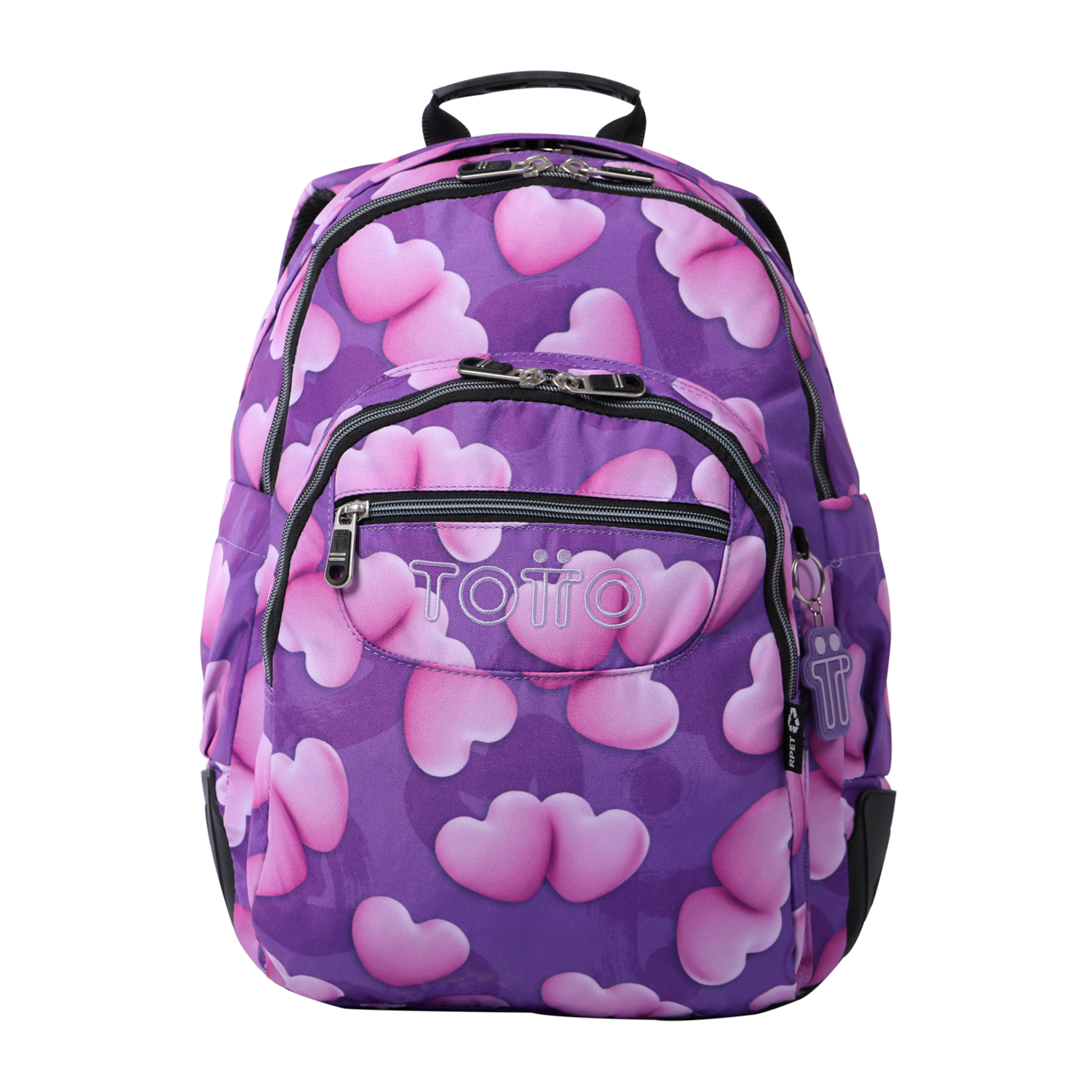 Totto Mochila escolar Crayoles Material: Poliéster 33 x 44 x 13.5 cm