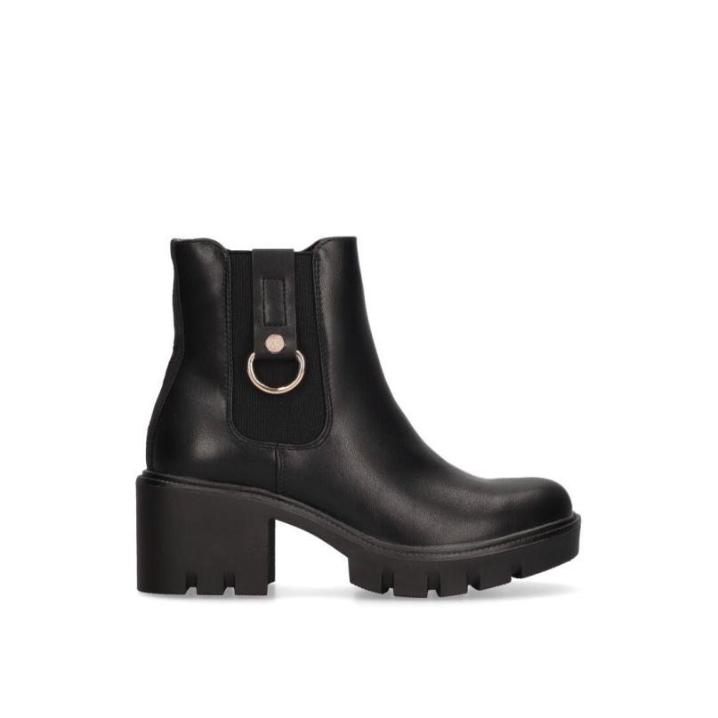 Botin Xti - Mujer - Tacón Medio - Modelo 141537 - Color Negro