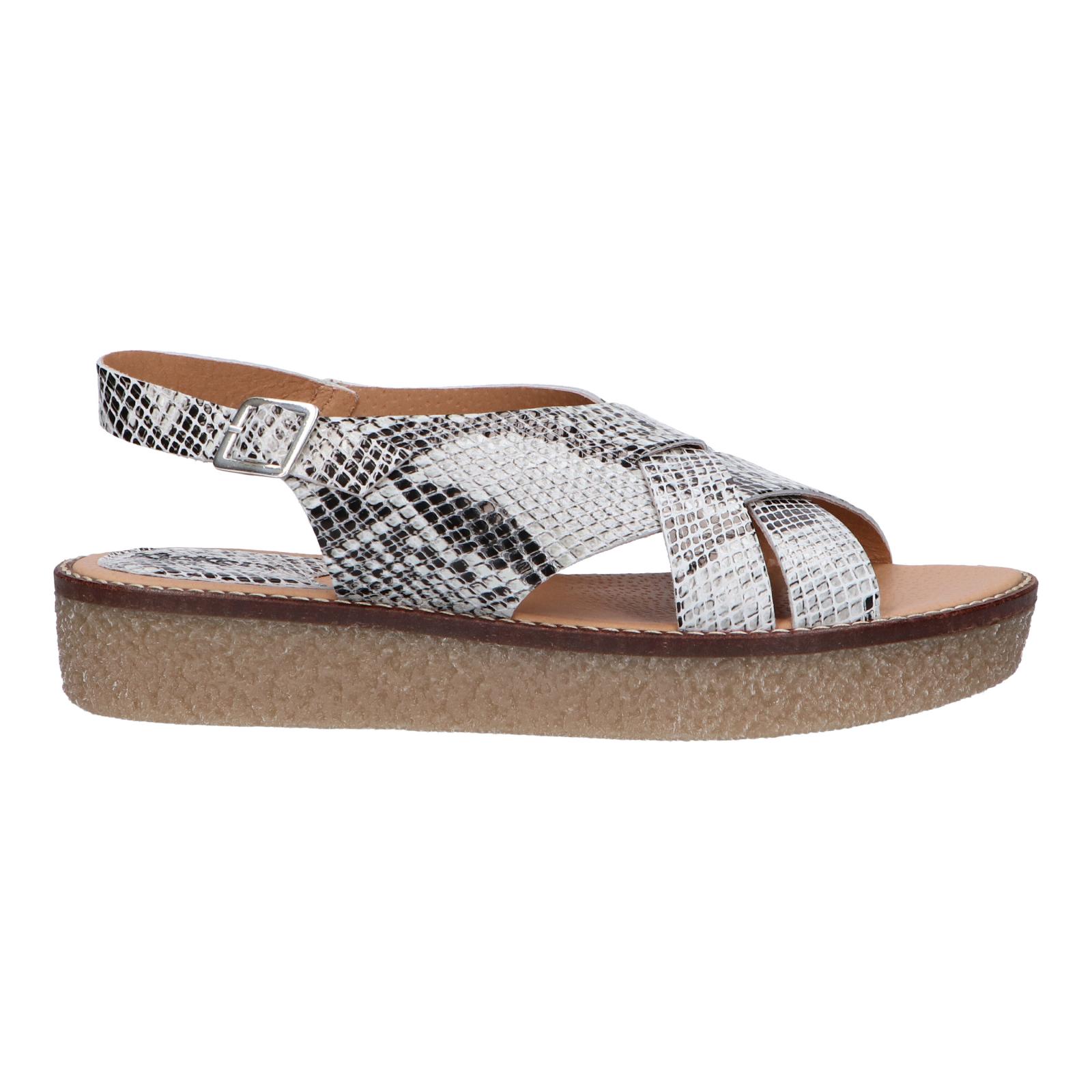 Kickers women's sandals 775860 -50 victoryne 33 blanc noir python