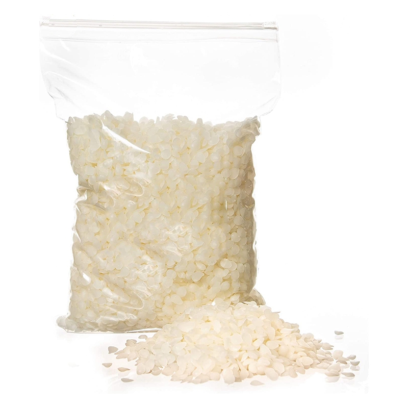 Pellets de cera de abeja blanca para fabricación de velas, pastillas de cera de abeja fáciles de derretir para velas DIY, (1 LB)