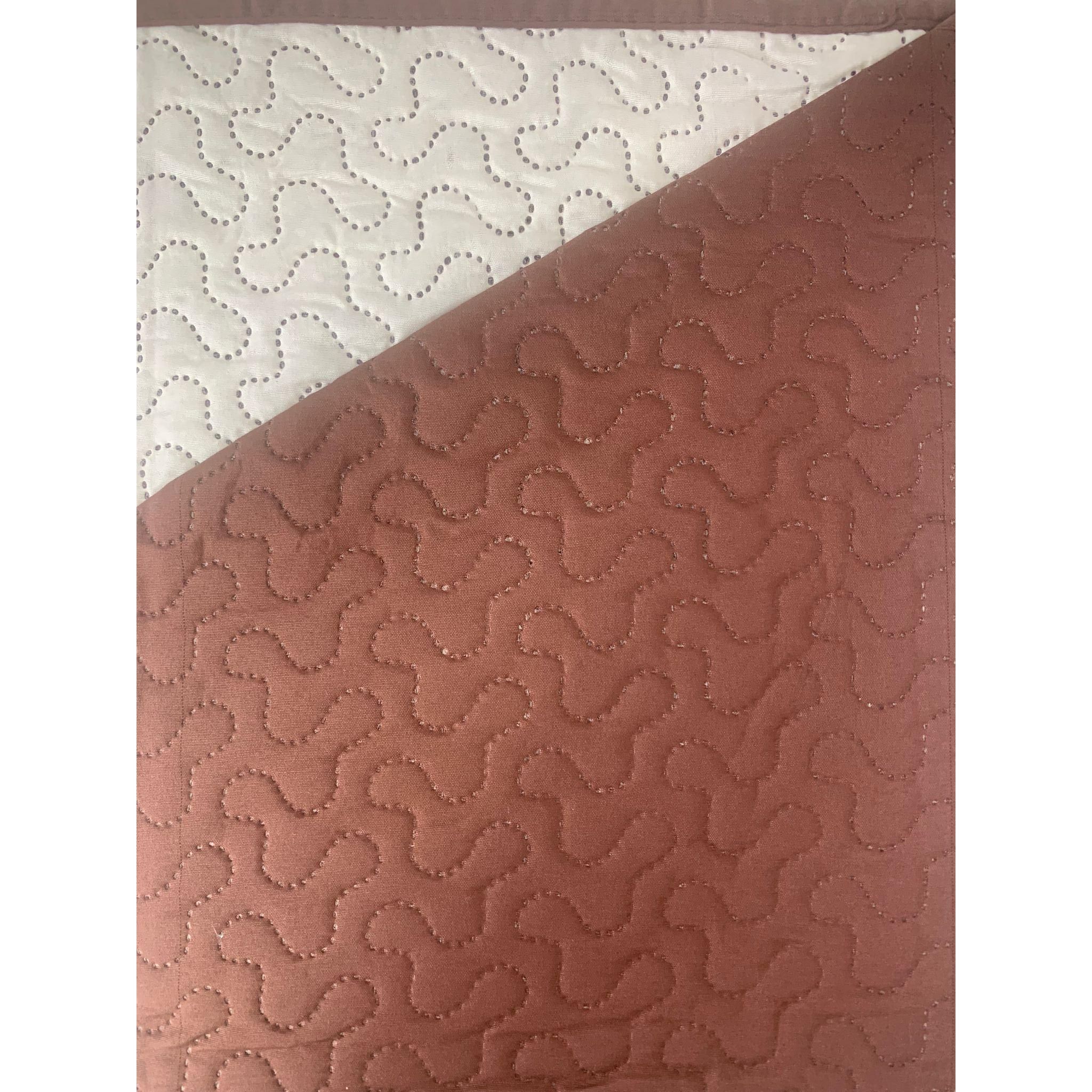 HIPERMANTA. Colcha bouti reversible + 1 cuadrante modelo CUZCO. CAMA de 90 (Tamaño 180X265cm + 1 cuadrante 50X70 cm). Diferentes colores a elegir. Diseño atemporal. Práctico y fácil de lavar.
