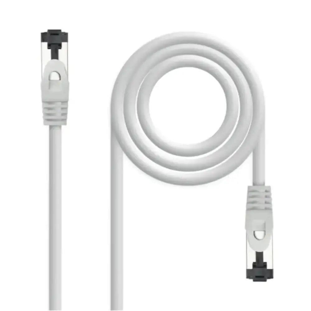 Nanocable - Cable de red Cat 8.1 SSTP 7 m gris con blindaje total y baja interferencia para instalaciones profesionales y domésticas