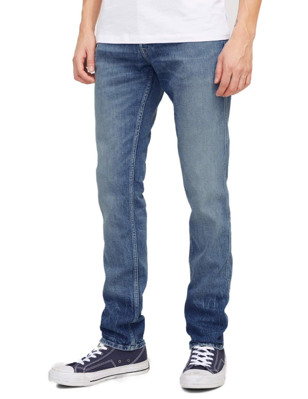 Pantalón vaquero Jack&Jones Glenn marino Slim para hombre