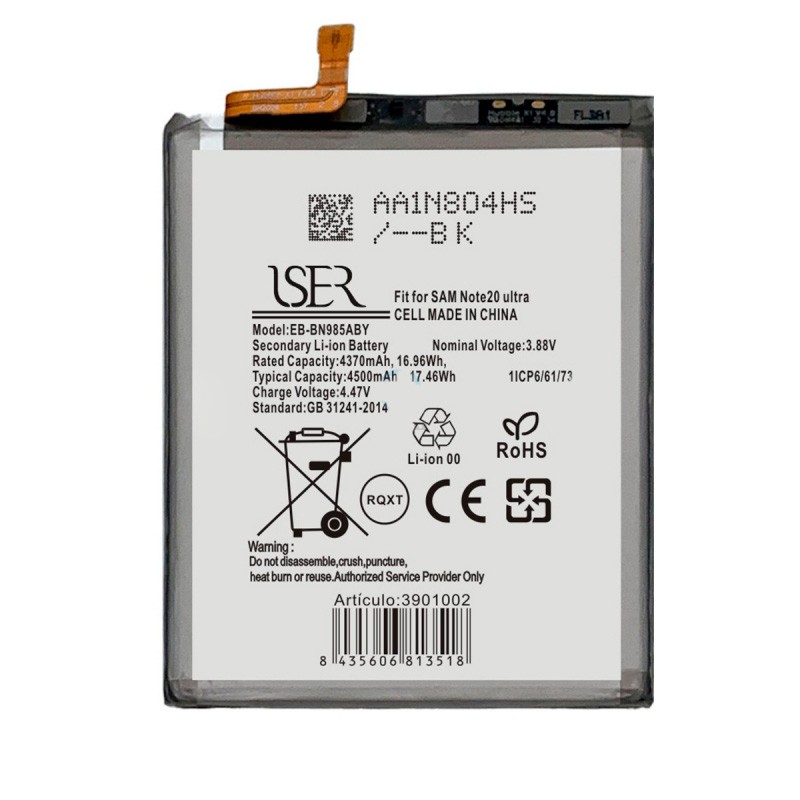 TODOBARATO 24HORAS Bateria EB-BN985ABY Para Samsung Note 20 Ultra N985 N986 4500mAh