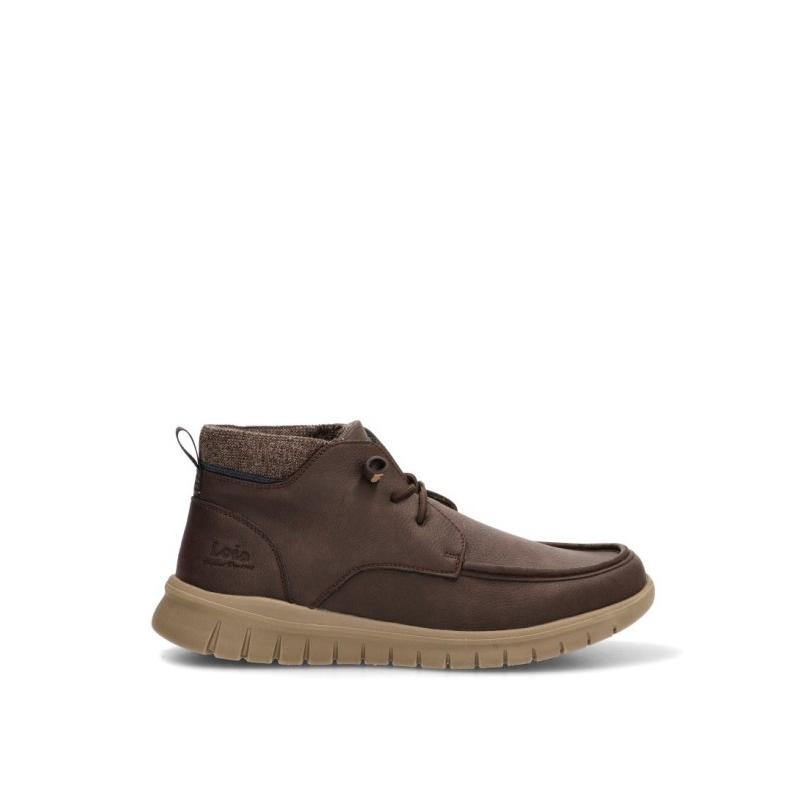 Botin Lois - Hombre - Suela Plana - Modelo 64563 - Color Marron