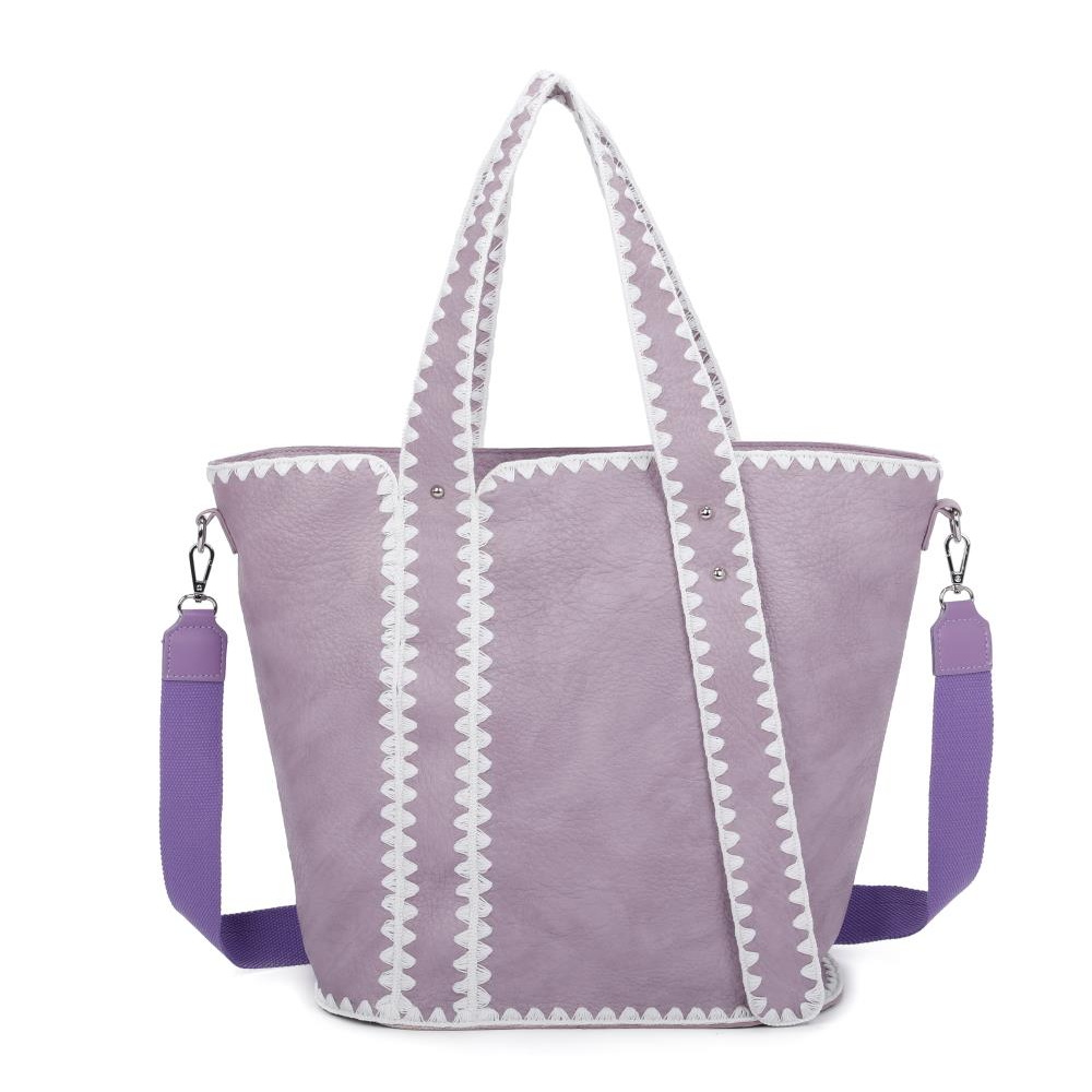 1990s Bolso Tote Grande para Mujer con Ribetes Blancos - Ideal para Verano