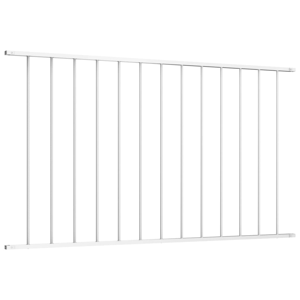 Vidaxl Panel Valla Acero Recubrimiento Polvo 1,7x0,75m Negro