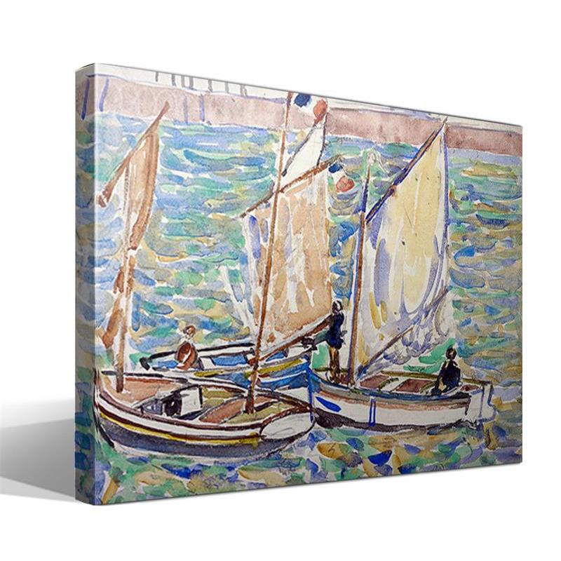 Cuadro Canvas San Malo de Maurice Brazil Prendergast - Alta Resolución - Lienzo de Algodón 100% - Bastidor de Madera - Fabricado en España