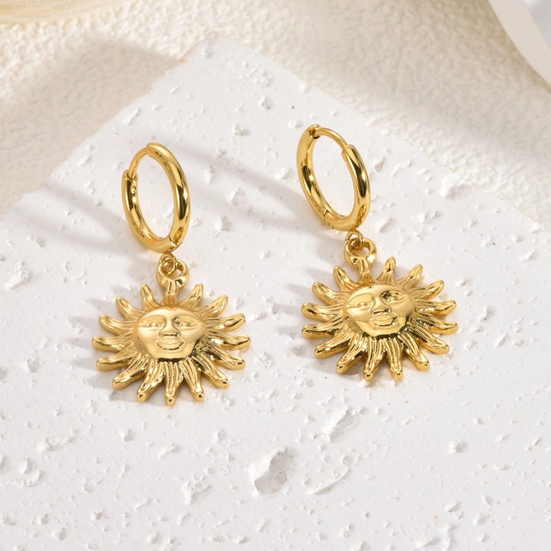 Pendientes elegantes, pendientes de botón de estilo vintage para mujer