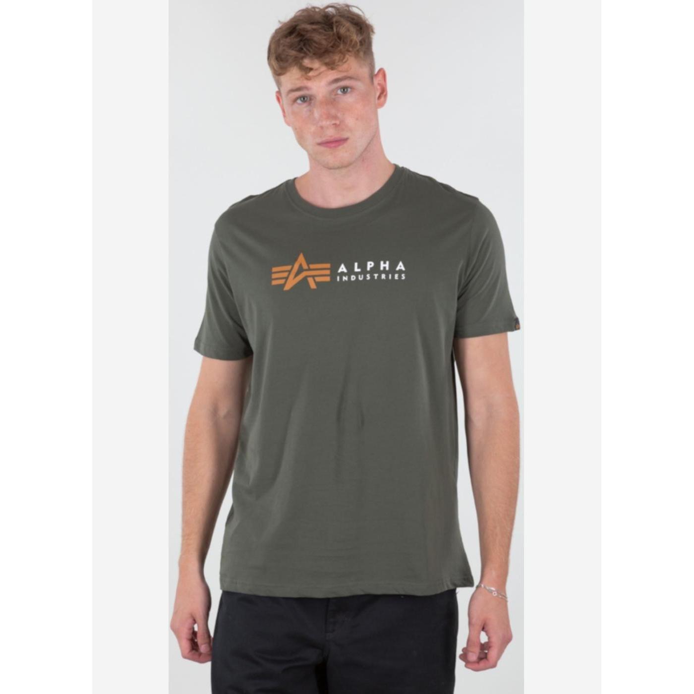 ALPHA CAMISETA LABEL DARK OLIVE