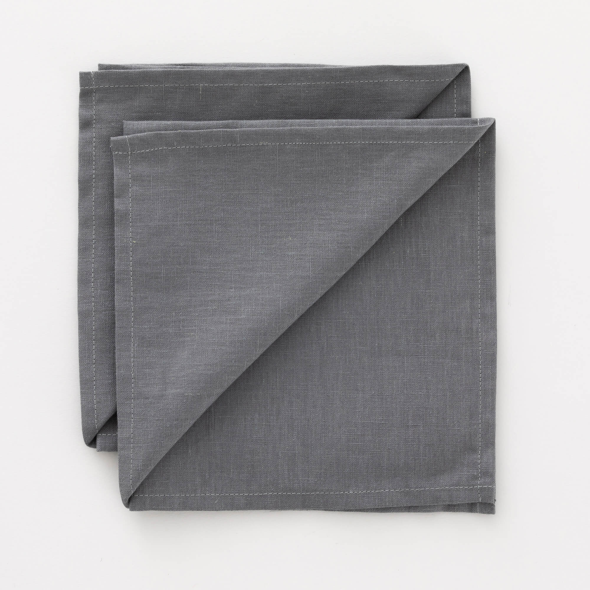 BL Belum - Pack 2 Servilletas de Lino Antracita 50x50 Cm
