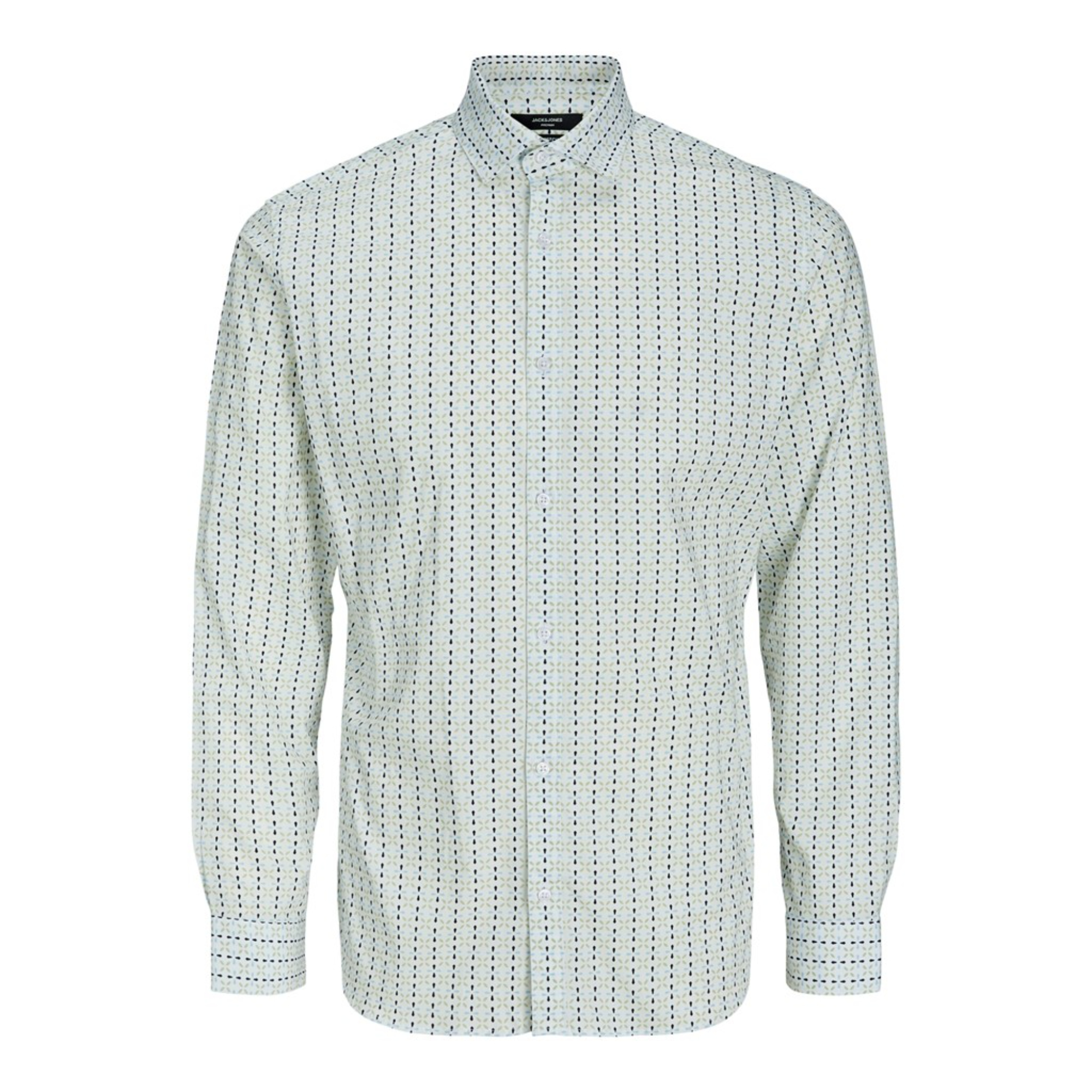 JACK&JONES Hombre Camisa Larga Corta Vestir Casual estampados 28269