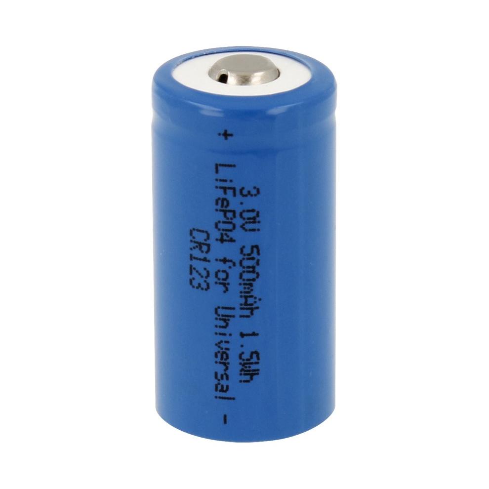 Batería Litio Ferroso LiFeP04 3V/450mAh CR123 Foto y otras