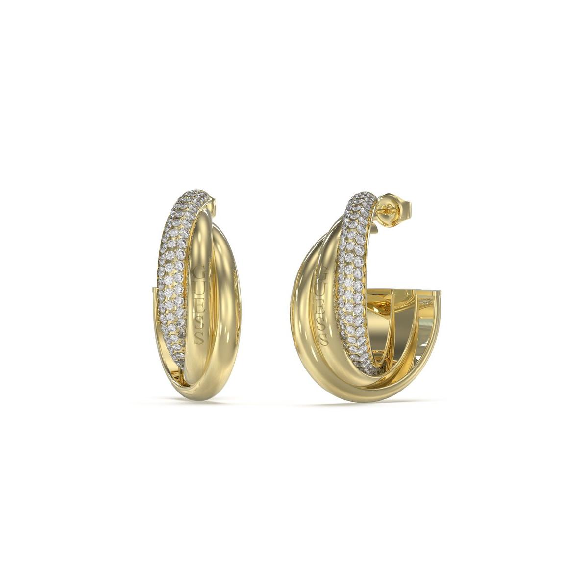 Guess Pendientes Mujer Perfect De Acero Dorado Jube04064jwygt-u