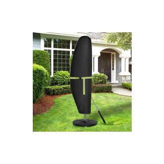 CA Funda para sombrilla, funda impermeable para sombrilla de jardín, funda impermeable con cremallera para sombrilla