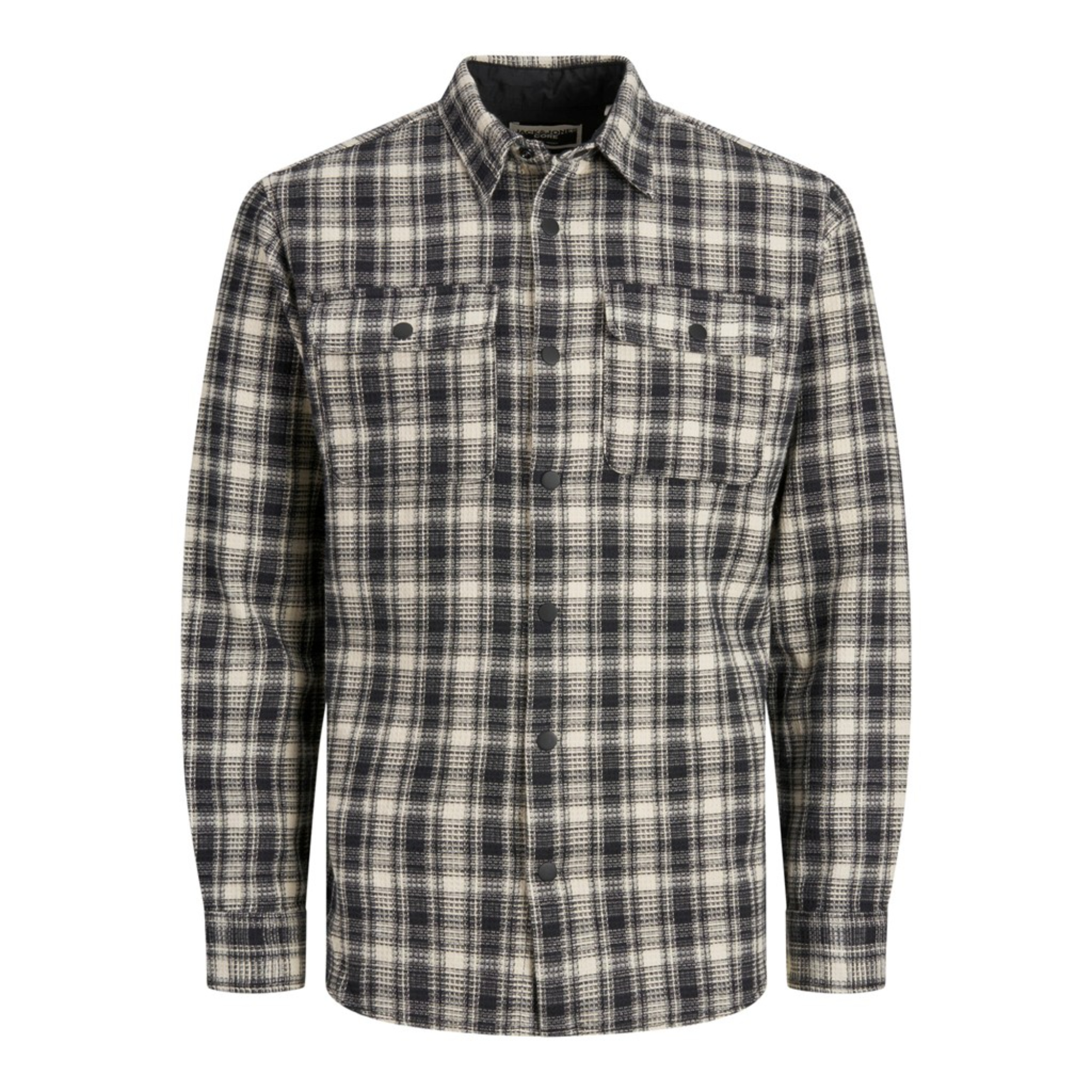JACK&JONES Hombre Camisa Larga Corta Vestir Casual cuadros 27377
