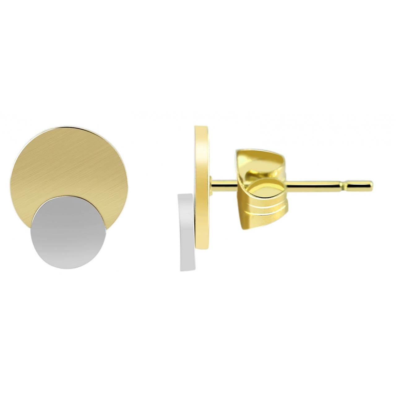 Akzent® Pendientes Bicolor em Aço Inoxidável 0337