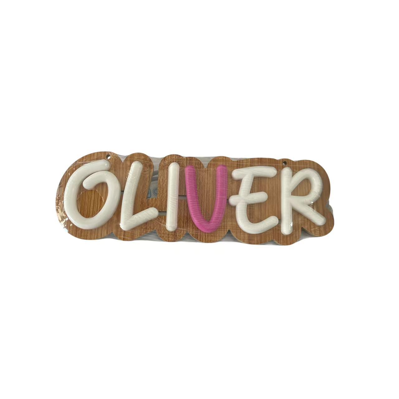Letrero Luminoso LED Personalizado con Nombre – Luz de Neón Decorativa USB con Letras Intercambiables, Ideal para Habitación Infantil, Cumpleaños, Fiestas, Regalos y Decoración de Hogar | Cada Nombre Tiene Un Diseño Diferente