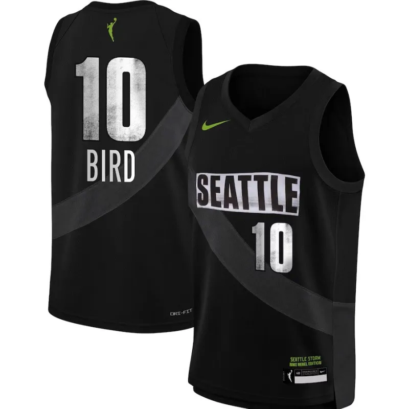 Camiseta Sue Bird WNBA Seattle Storm "Rebel Edition" Nike Swingman Junior