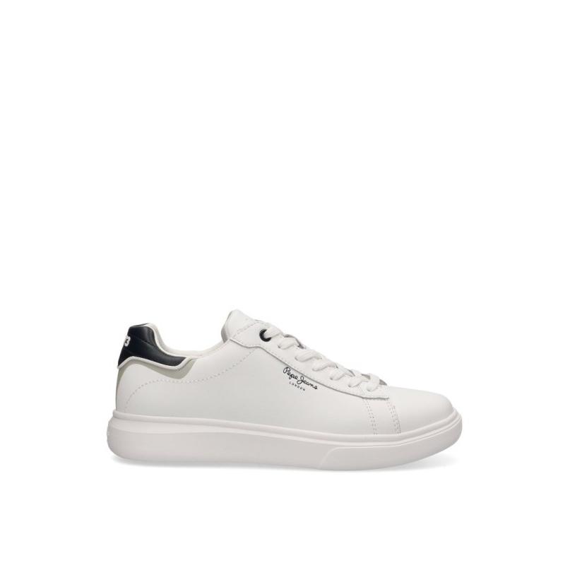 Zapatillas Casual Pepe Jeans - Hombre - Suela Plana - Modelo Pms00044 - Color Blanco