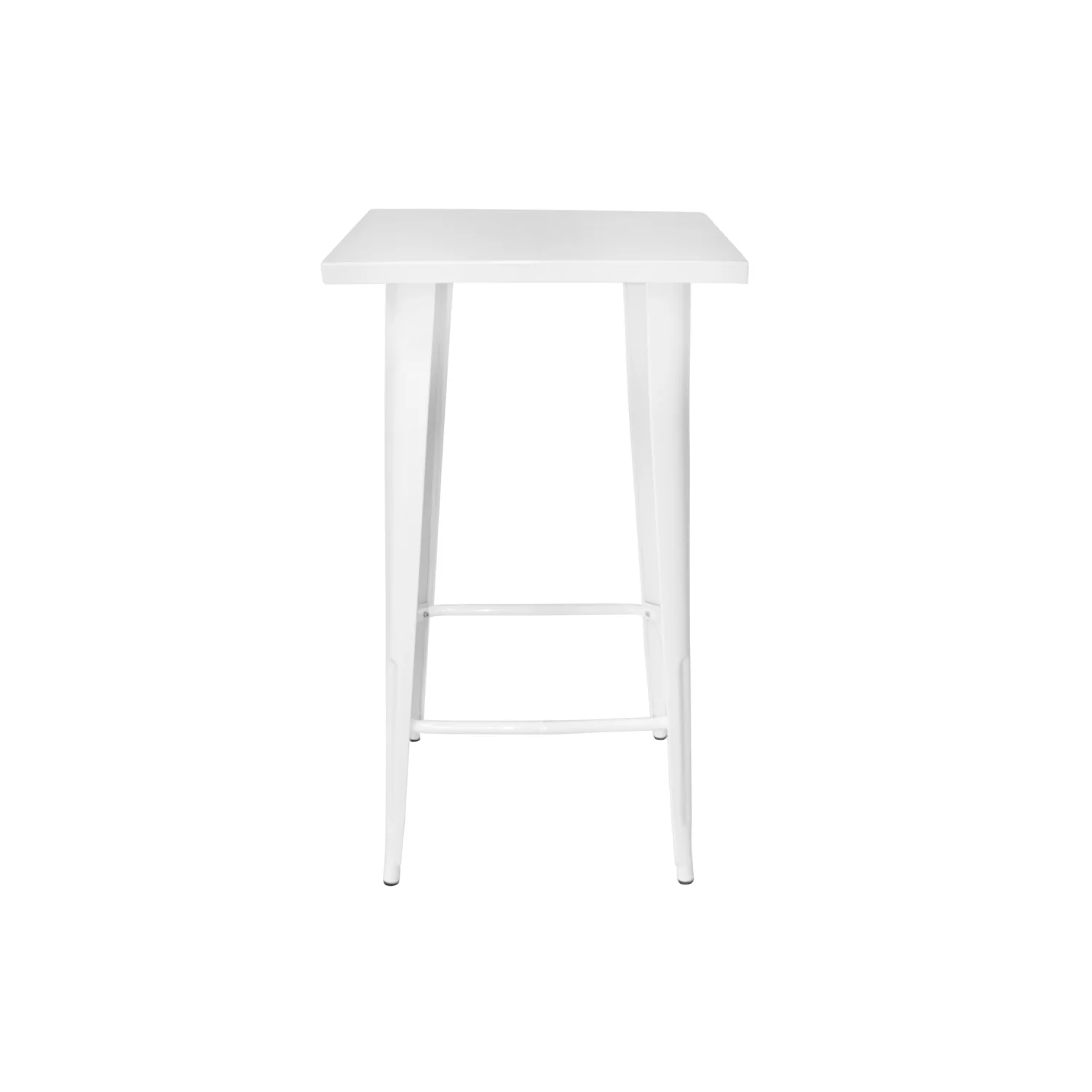 Lúzete - Mesa Alta Josephine Blanca Acero Y Pintura Epoxi