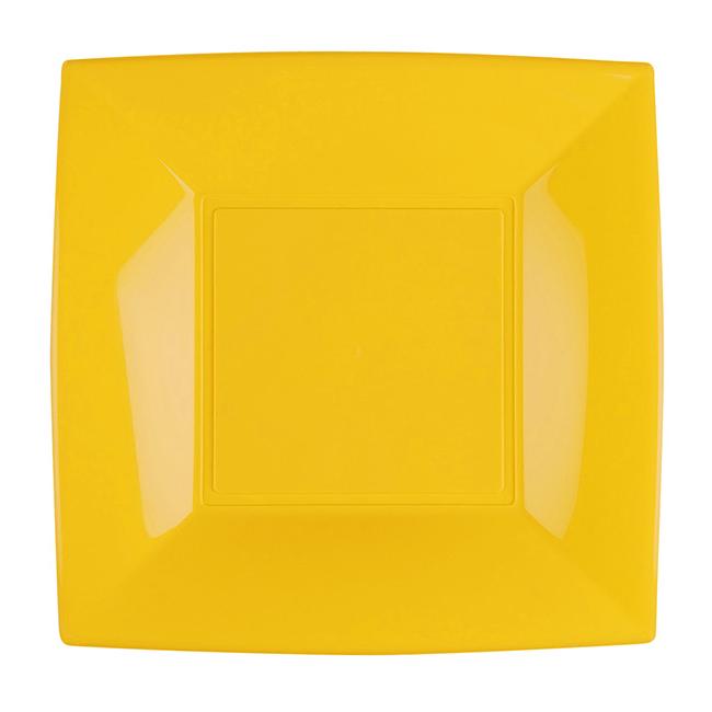 MONOUSO | Plato Duro Reutilizable PP Llano Mango "Nice" 29cm (12 Uds)