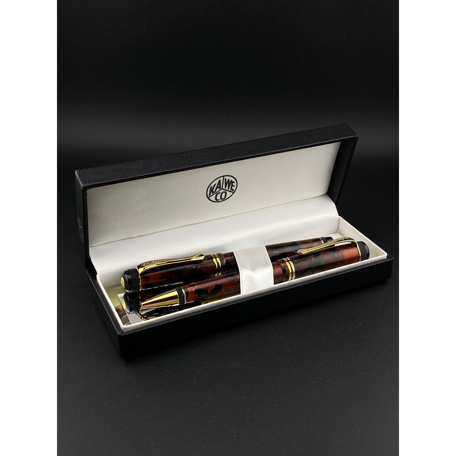 Pluma Estilográfica + Bolígrafo Kaweco Dia Ambar Serie Limitada