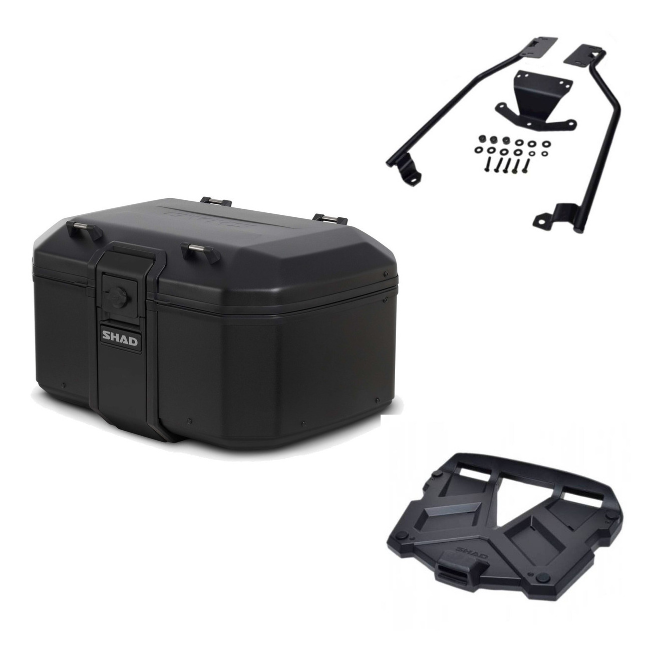 Baul Tr55 Pure Black + Parrilla Terra Pl KIT-569368