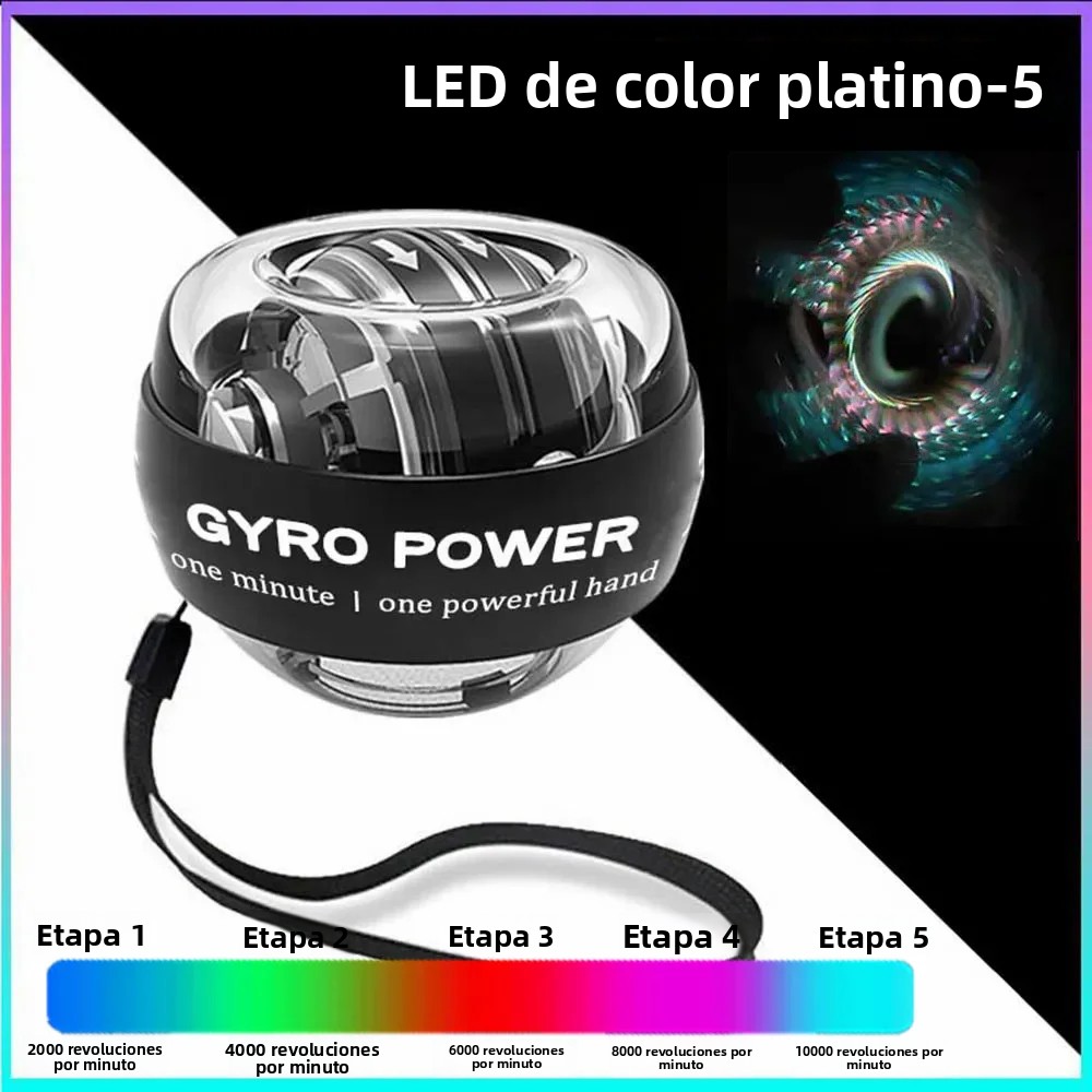TK Bola De Gyro Para Muñeca Potenciador De Fuerte Agarre Y Entrenamiento De Antebrazo Y Músculos De Los Dedos Equipo De Fitness Completo