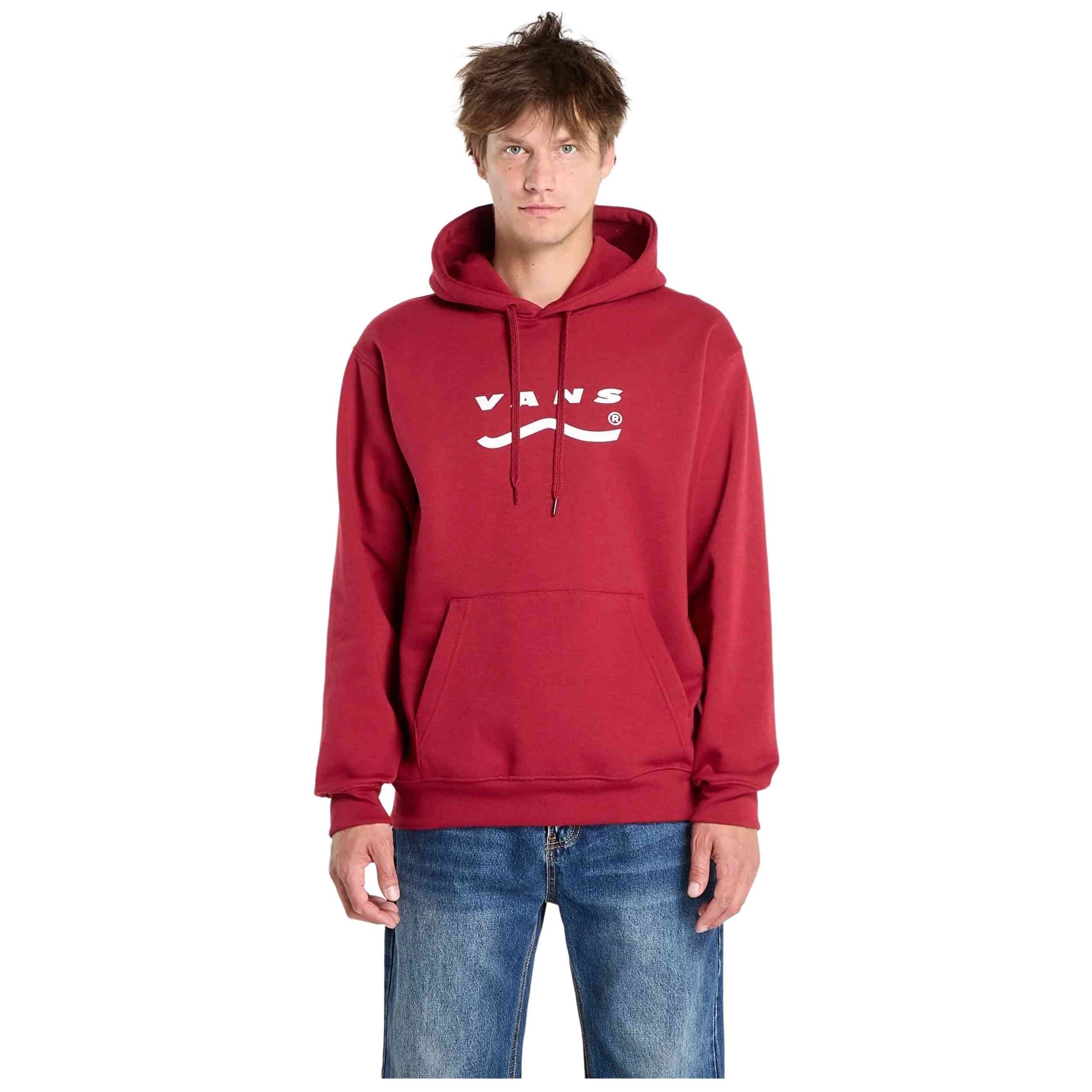 Sudadera Vans modelo Deteremined Pullover Bordeaux en color Rojo