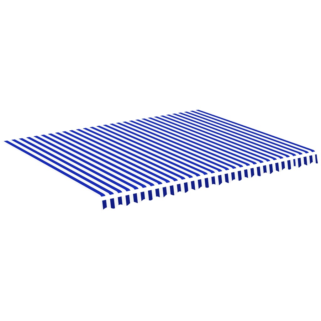 Vidaxl Tela de Repuesto para Toldo 4,5x3,5 M Color Azul y Blanco, Crema, Amarillo y Blanco, Protección Rayos UV