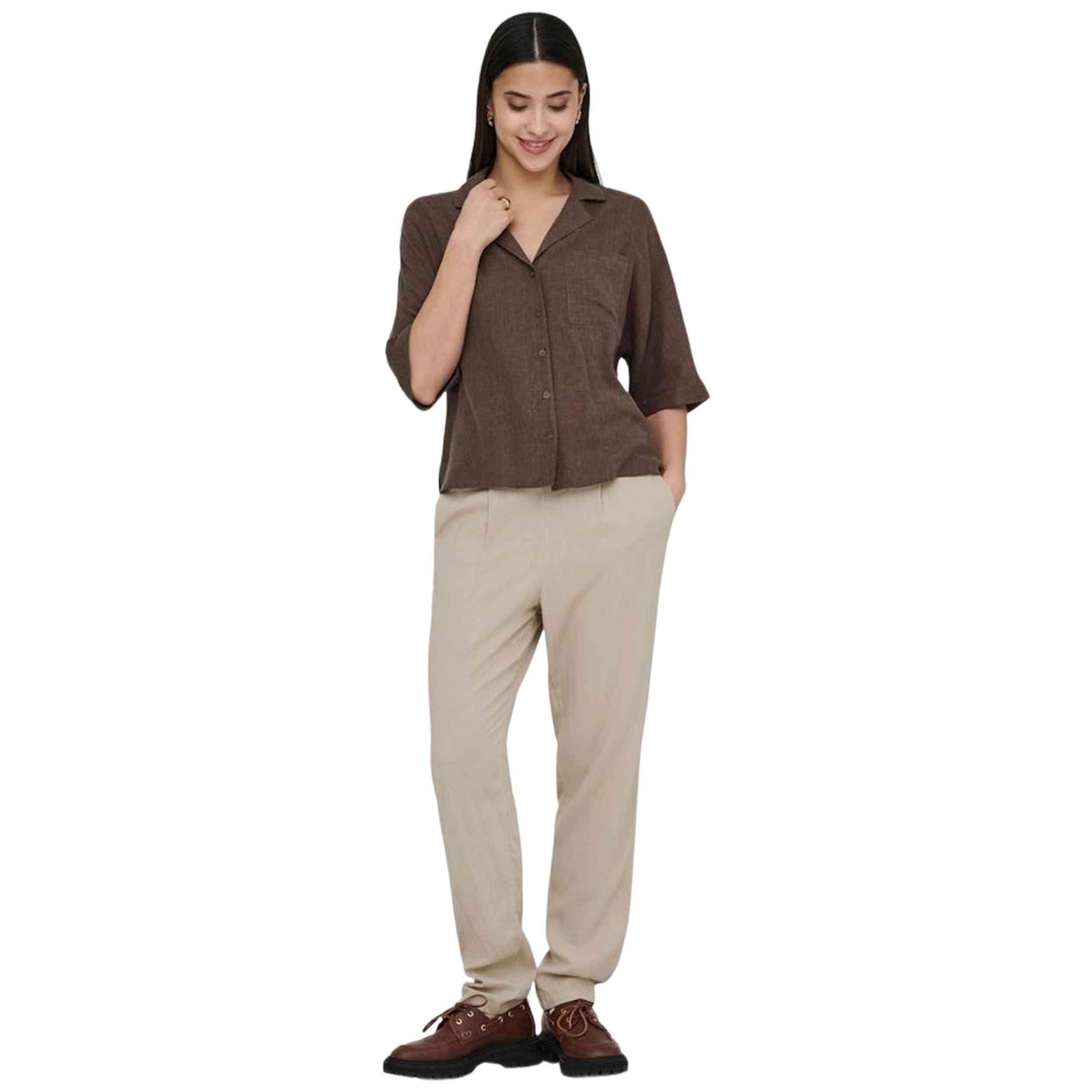 Pantalon Largo Only Onlgoa-Poptrash Easy Linen Bl Cc Pnt