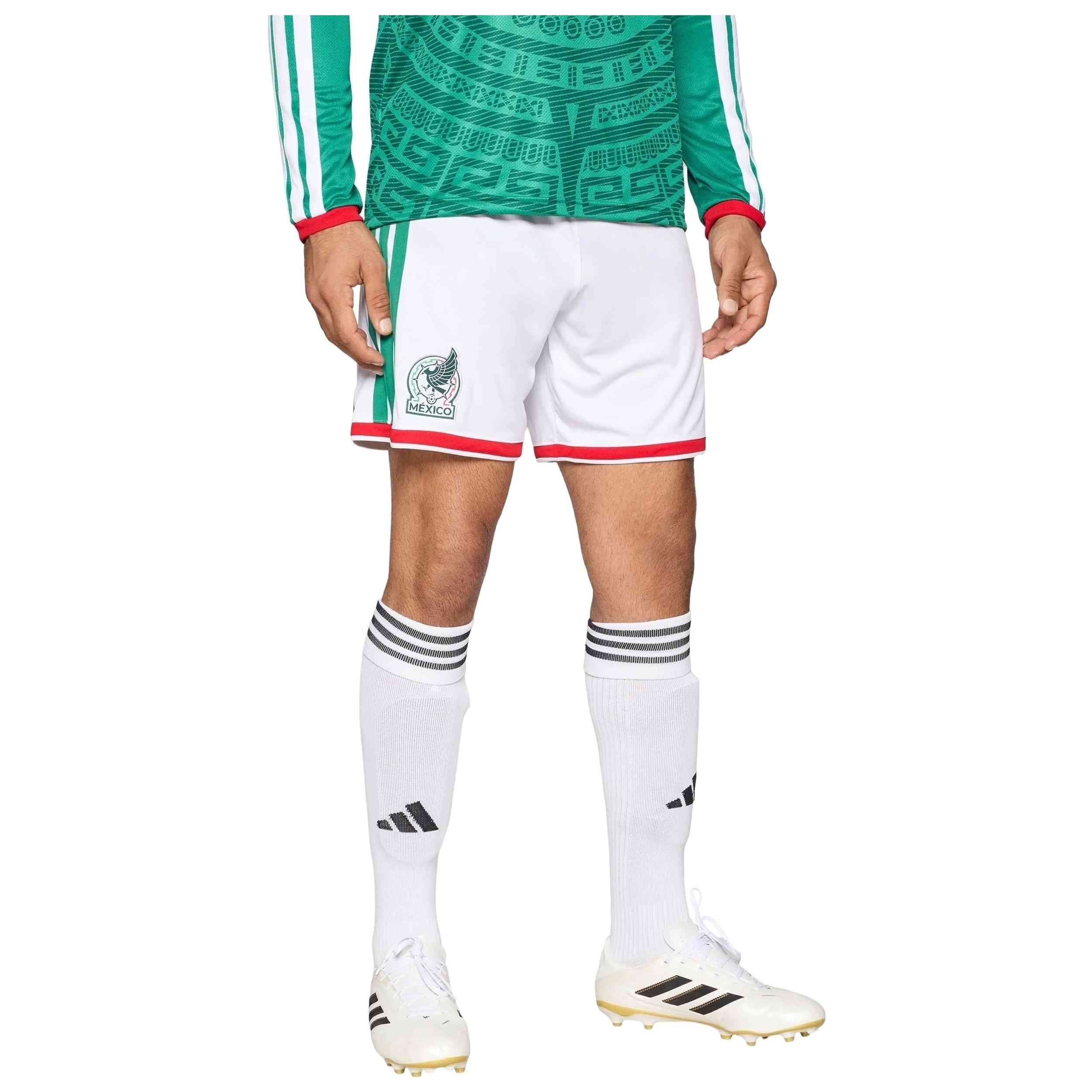 Pantalon Corto Adidas modelo Mexico 26 Home para hombre y mujer en color Blanco