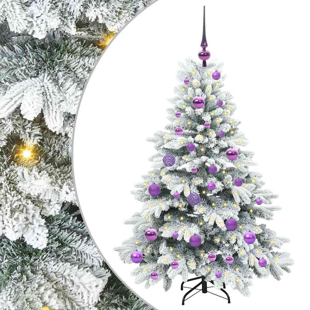 vidaXL Árbol de Navidad artificial con 150 LED 120 cm PE y PVC