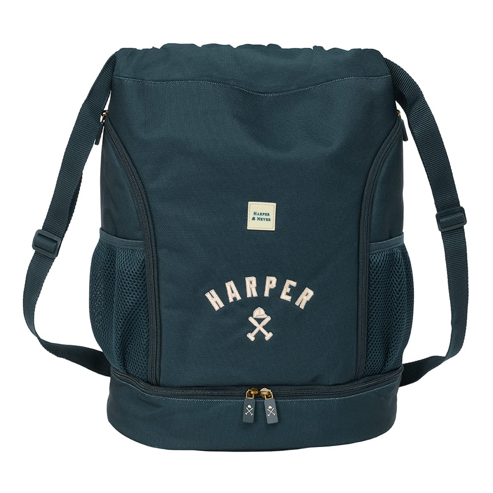 SAFTA | Saco Deportivo Harper & Neyer Tipo Mochila 35 x 40 x 1 Cm (1,4 Litros), Compartimento Inferior con Cremallera 2 Direcciones, Bolsillo Interior, Laterales con Cremallera y Red Portabotellas, Tirantes Ajustables