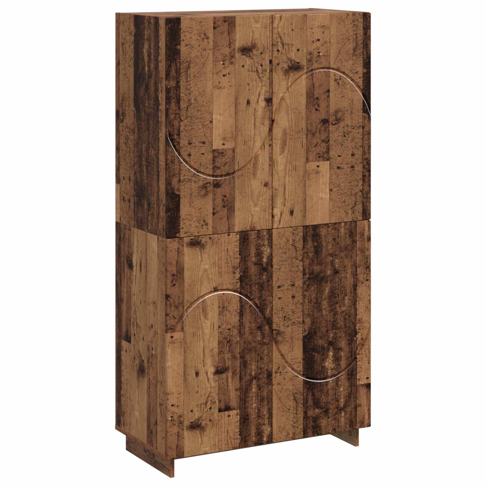 vidaXL Aparador alto 79 x 41 x 151 cm Madera de ingeniería Multicolor