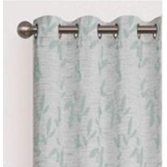 C.A | Cortinas Translúcidas de Tejido Grueso | 1 Pieza 140x260 cm | Estampado Hoja Árbol | Poliéster Terciopelo