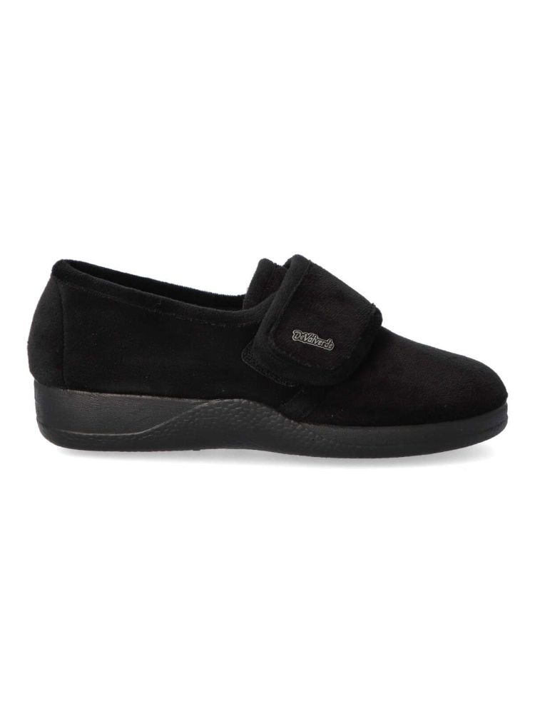 DeValverde - Zapatillas de casa para mujer VAL 1149 con cierre de velcro, suela antideslizante y tratamiento antibacteriano, cómodas y lavables