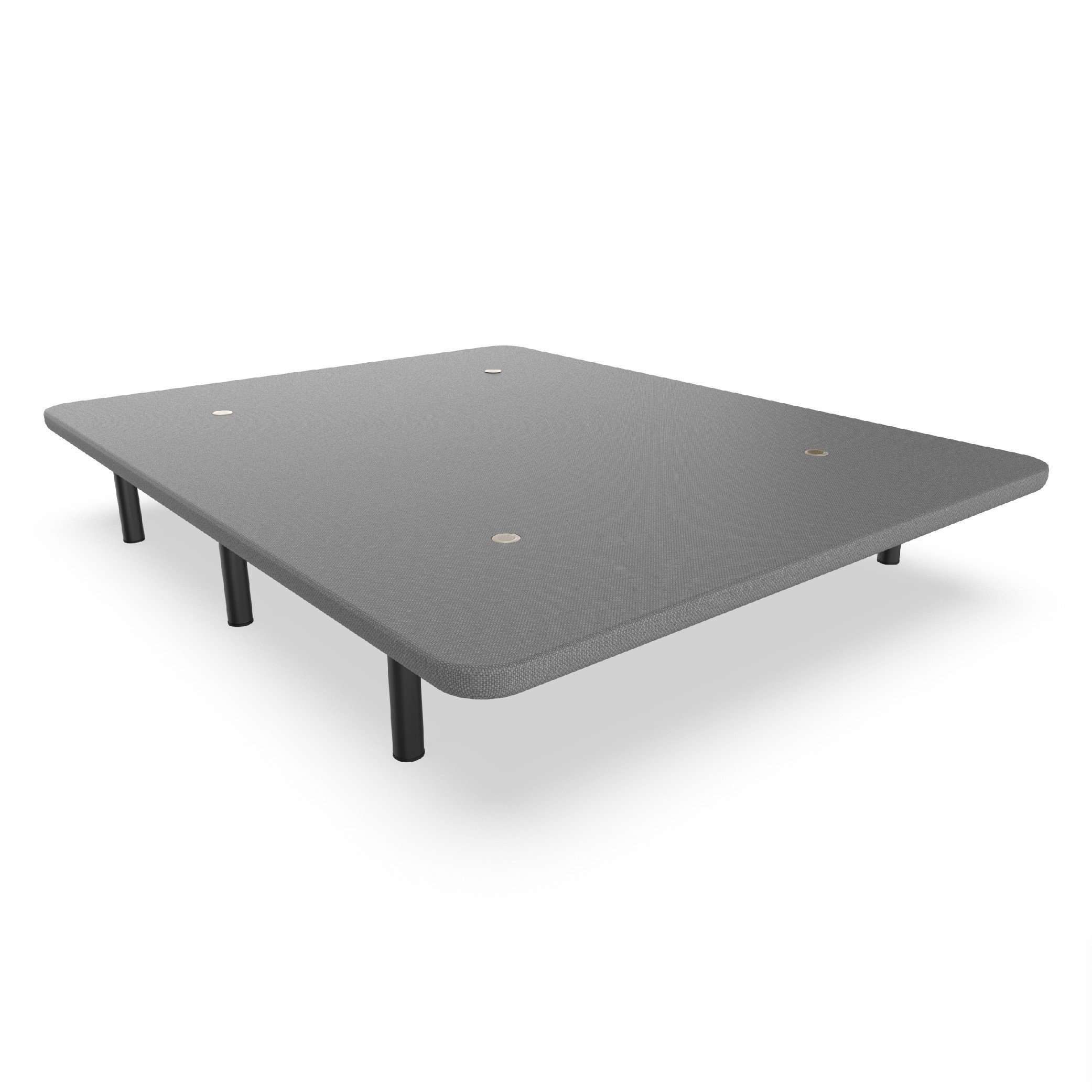Nalui Base Tapizada  Gris de Acero con patas de Altura 25cm y 5 Barras Transversales, Tejido 3D | Fabricado en España