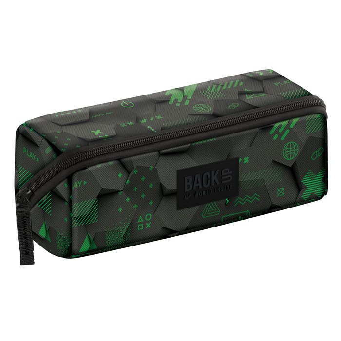 DERFORM PORTATODO CUADRADO DIAGONAL SIMBOLOS NEON BACK UP 24x8x8 Cms.