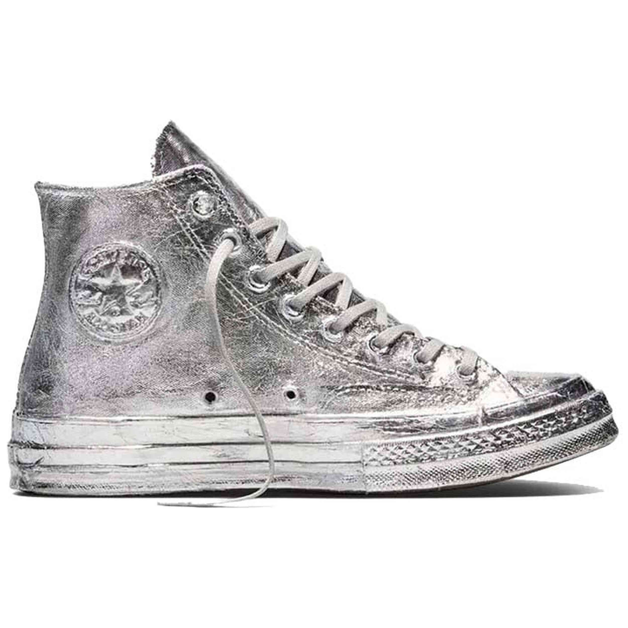 Zapatos Converse modelo Converse Chuck 70 Canvas Ltd "Silver Foil" para Mujer en color Plateado