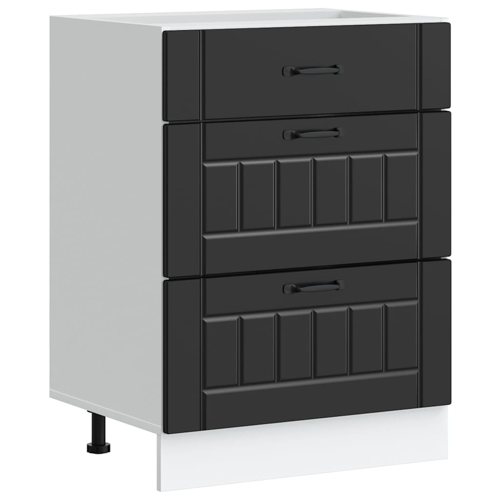 vidaXL Mueble bajo de cocina Lucca madera de ingeniería 60 x 46 x 81.5 cm Multicolor