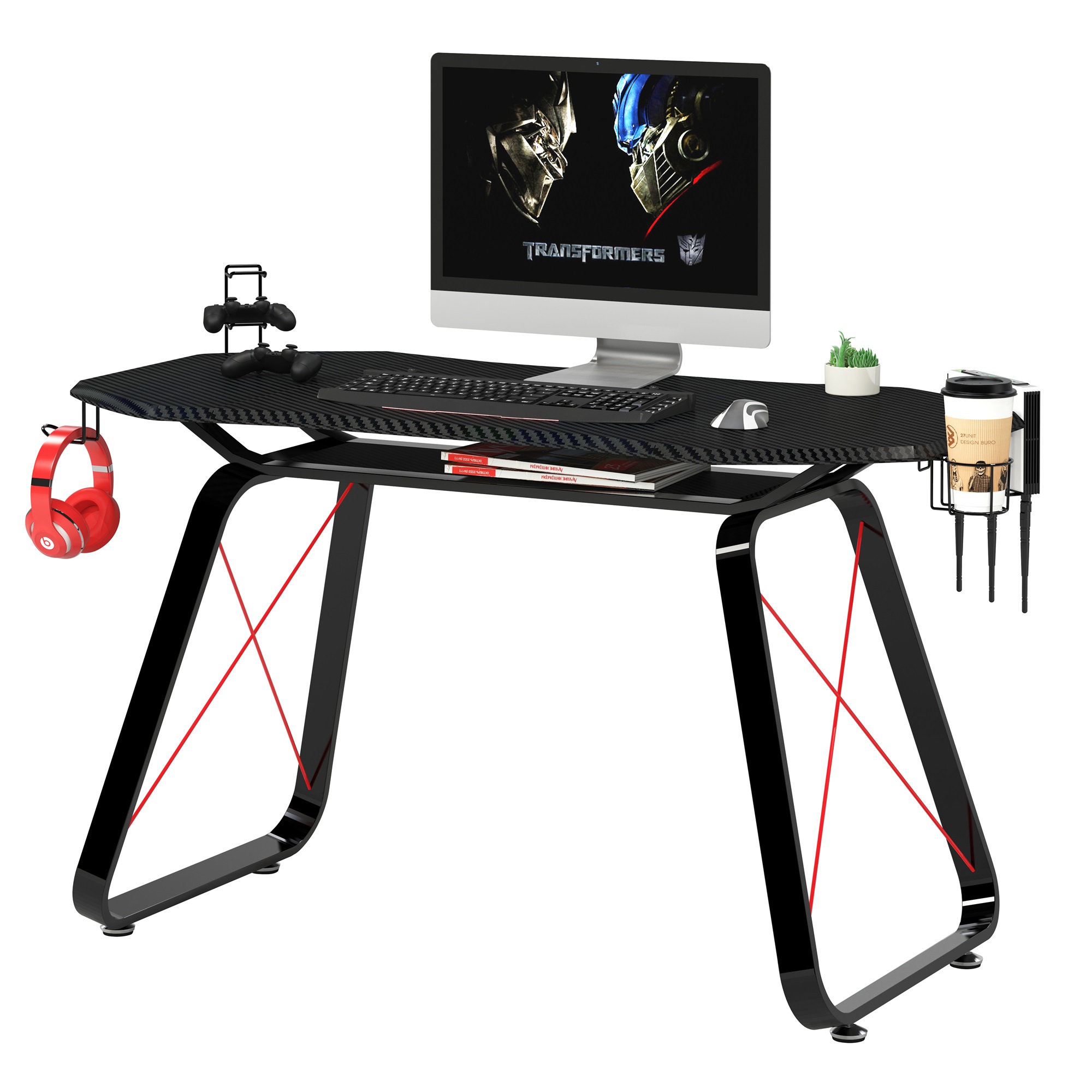 GAMING GT10 juego de escritorio y Mesa de Estudio para PC Diseño ergonómico y accesorios