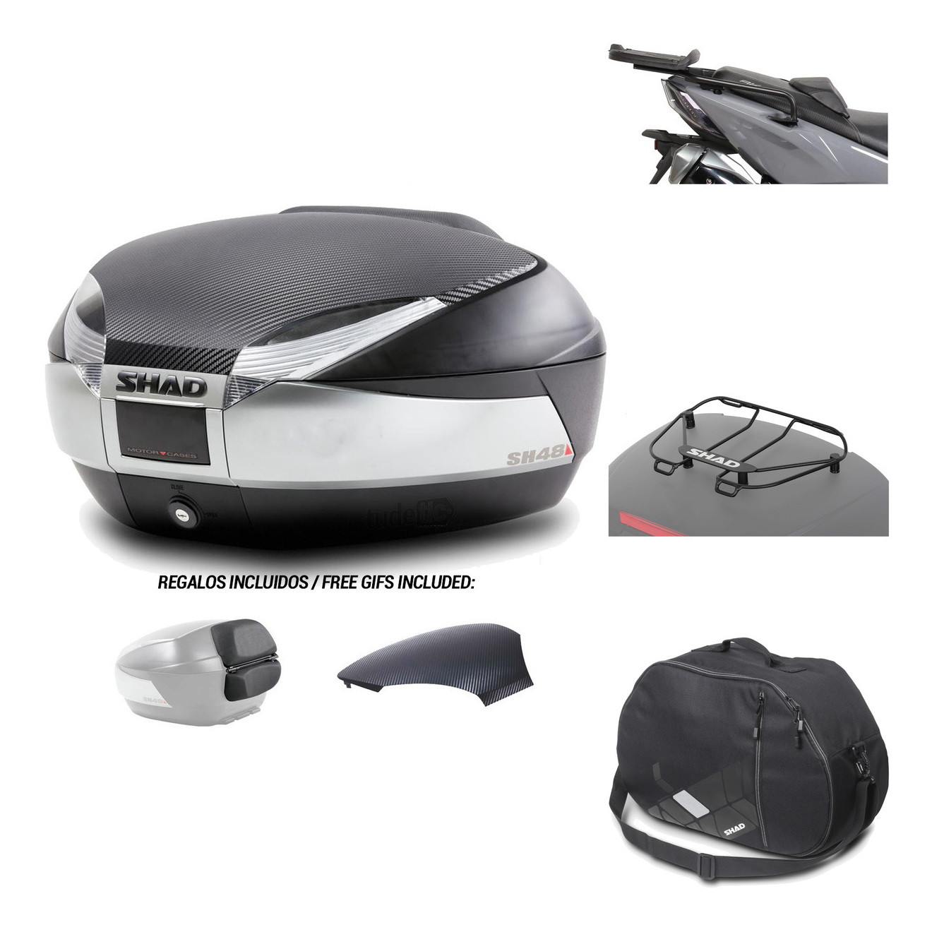 Baul Trasero + Herraje Montaje + Accesorios Sh48 KIT-180616