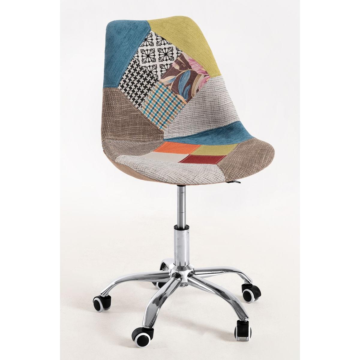 Regalos Miguel - Silla de Oficina Neo Patchwork en Patchwork Clear - Máxima Ergonomía - Ideal para Escritorio y Gaming